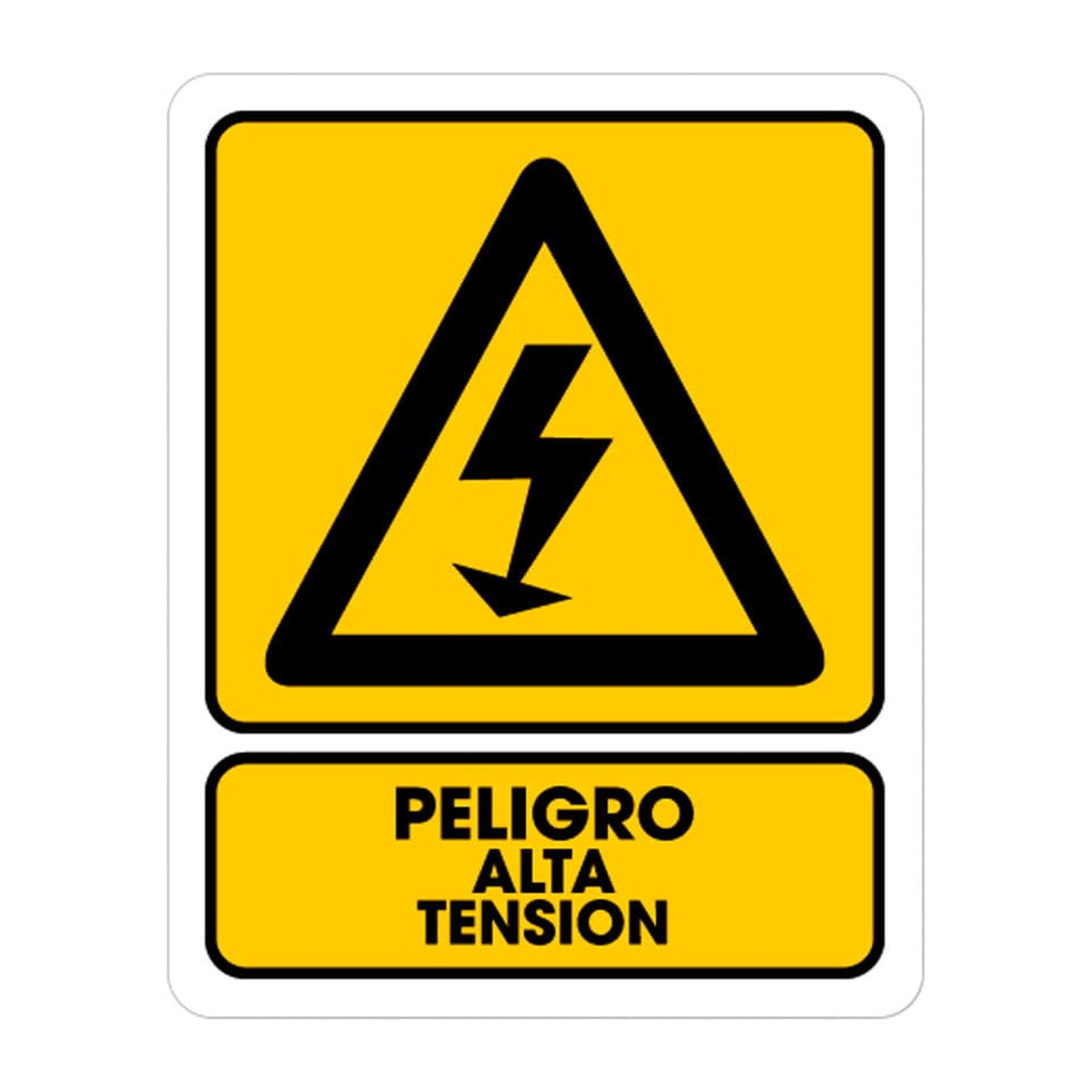 Señalamiento Peligro Alta Tensión 25 x 35 cm Weston