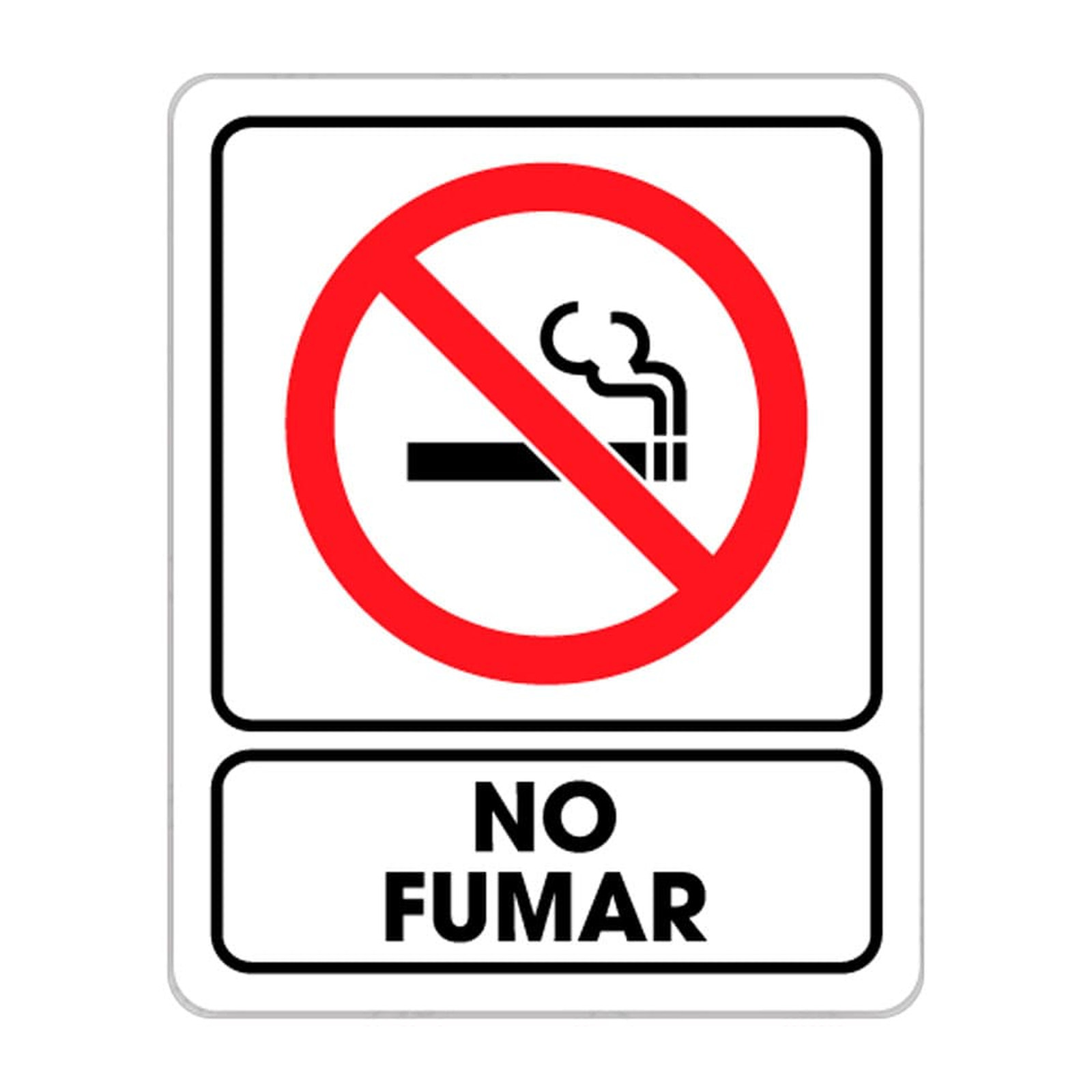 Señalamiento No Fumar Weston 25 x 35 cm