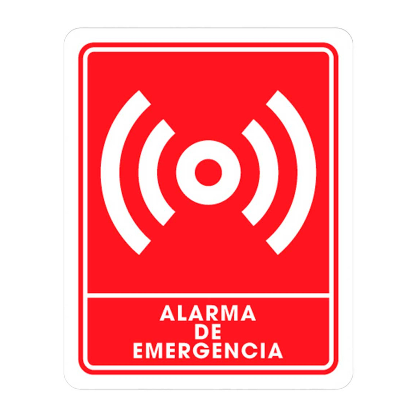 Señalamiento de Alarma de Emergencia Weston 25 x 35 cm