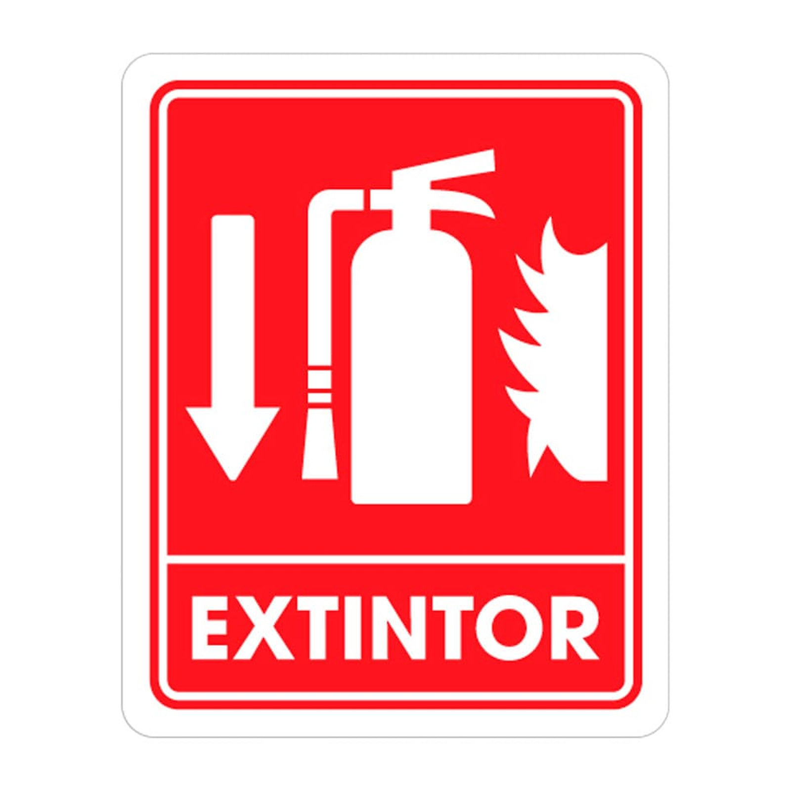 Señalamiento para Extintor Weston 25 x 35 cm