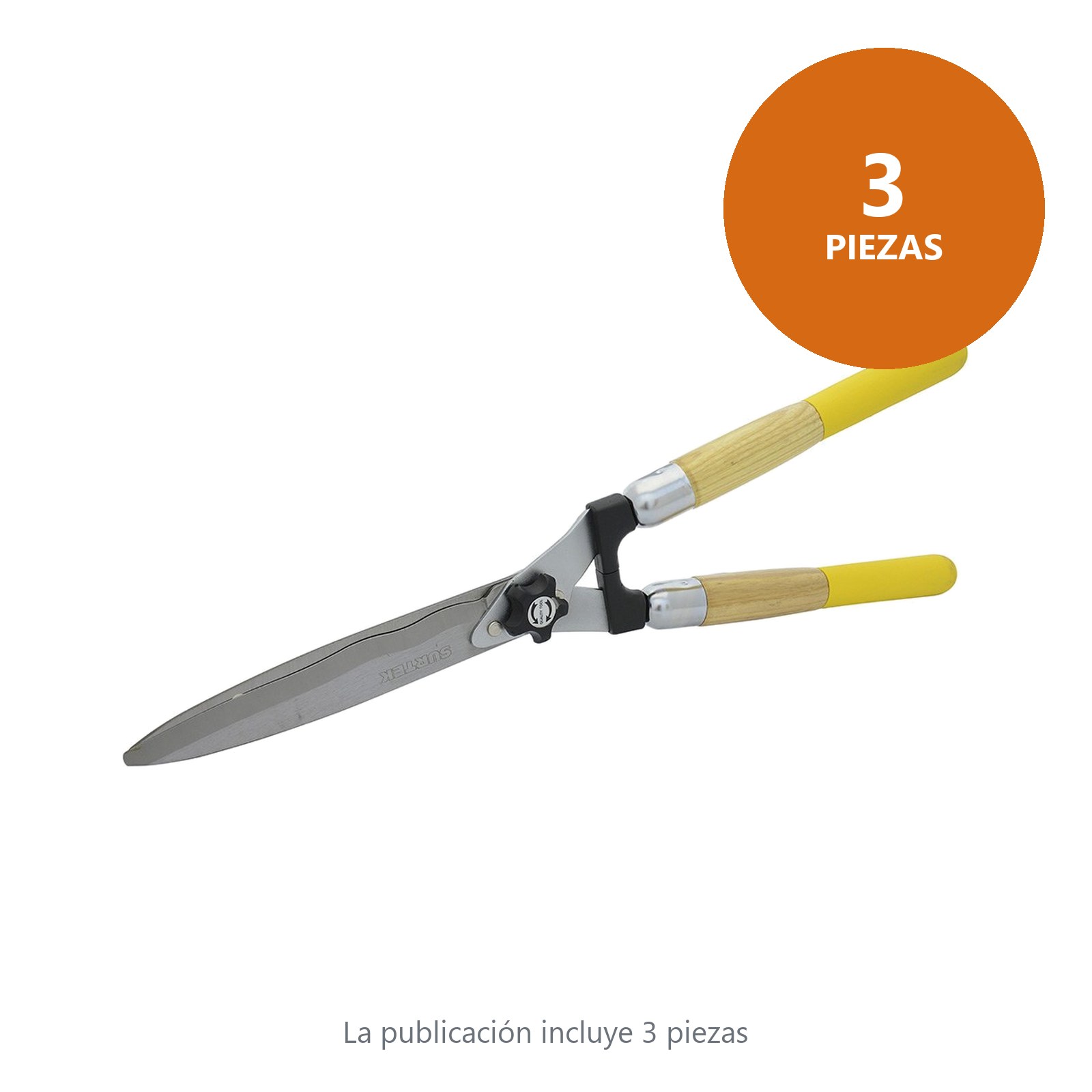 Tijeras para poda a dos manos 12" ondulada con mango cushion grip Surtek - Imagen 2