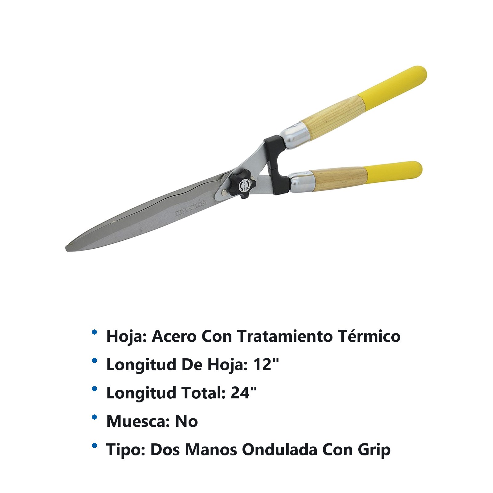 Tijeras para poda a dos manos 12" ondulada con mango cushion grip Surtek - Imagen 3