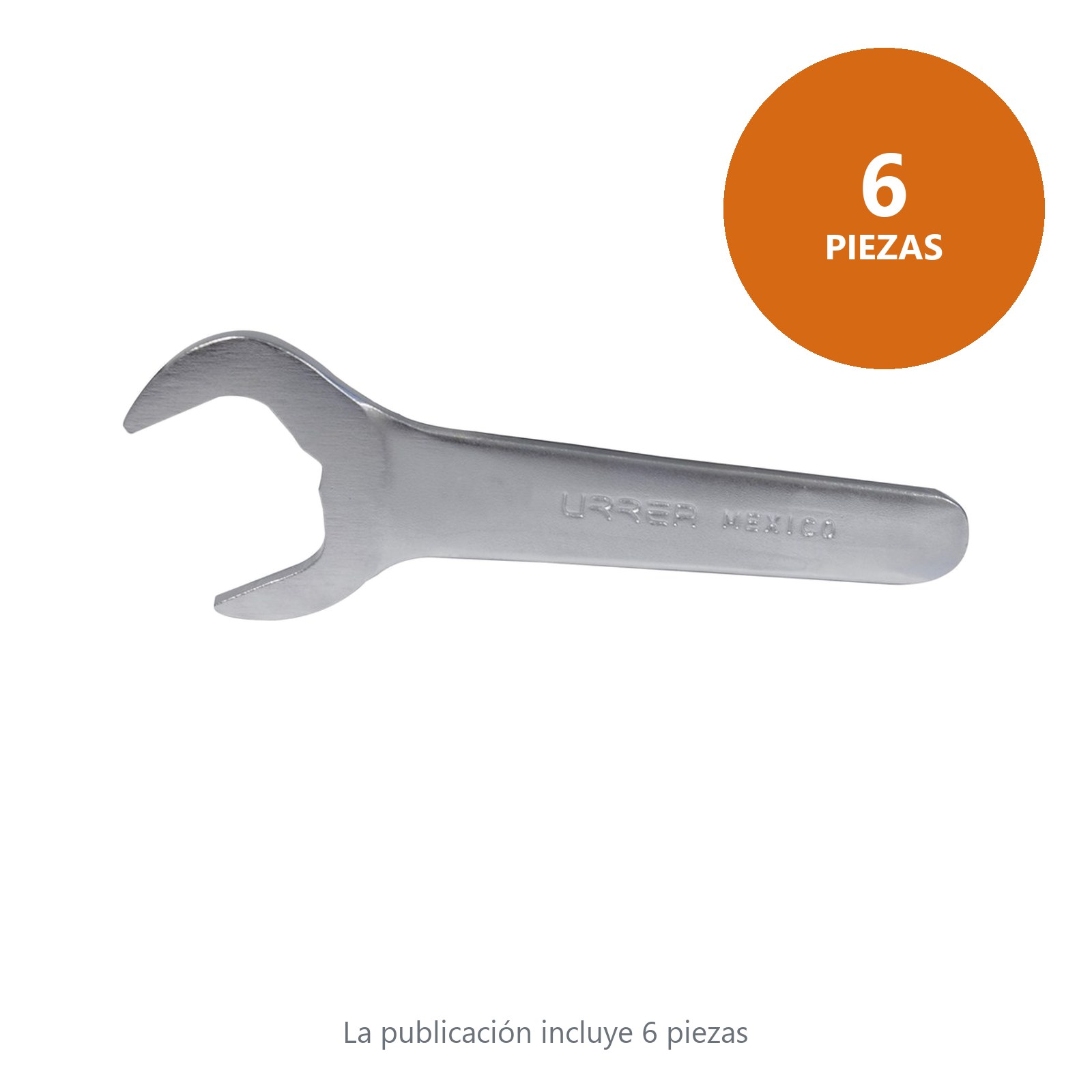 Llave de servicio satinada en pulgadas, 1-1/8" Urrea - Imagen 2