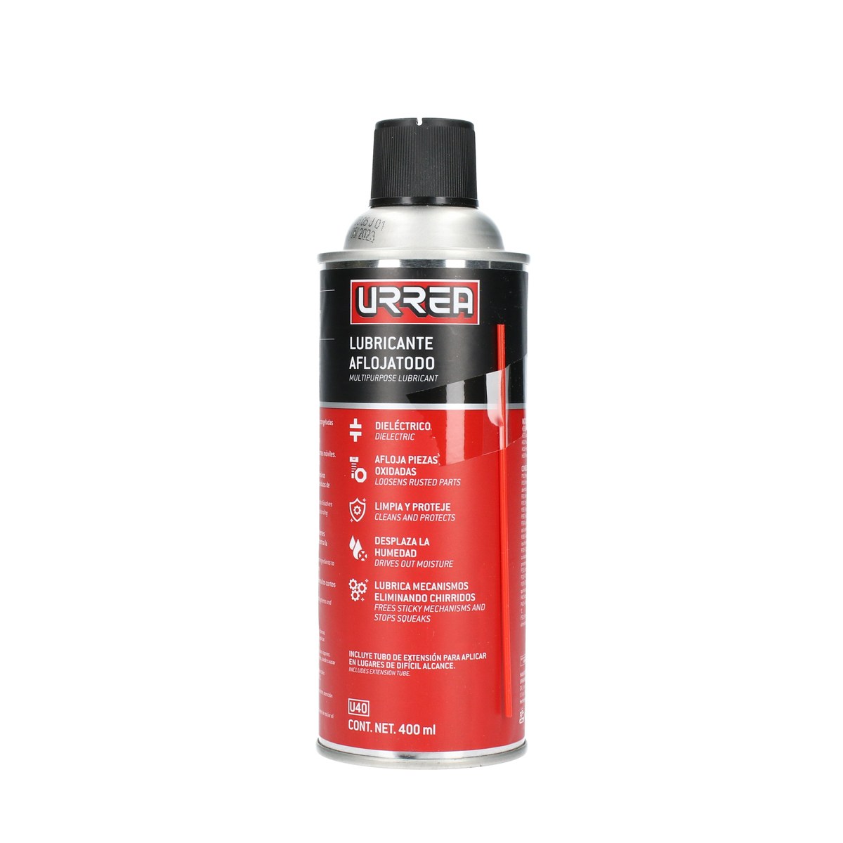 Aceite aflojatodo dieléctrico 400 ml Urrea - Imagen 2