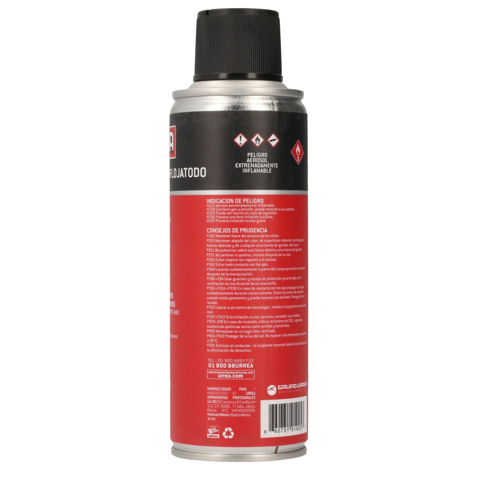 Aceite aflojatodo dieléctrico 235 ml Urrea - Imagen 3