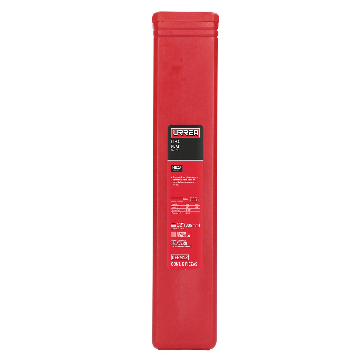 Lima plana muza 12" Urrea - Imagen 2