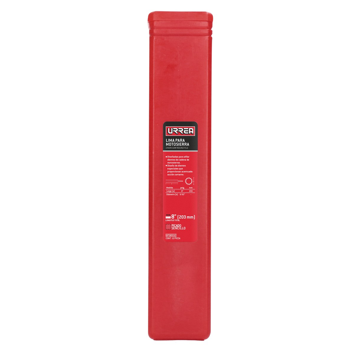 Lima para motosierra 5/32" x 8" Urrea - Imagen 2