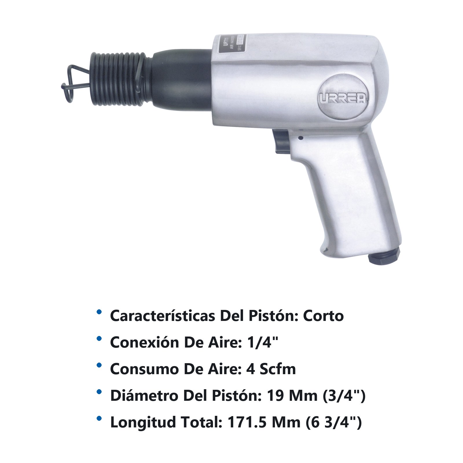 Martillo neumático 3,200 GPM, 99.8 DB Urrea - Imagen 3