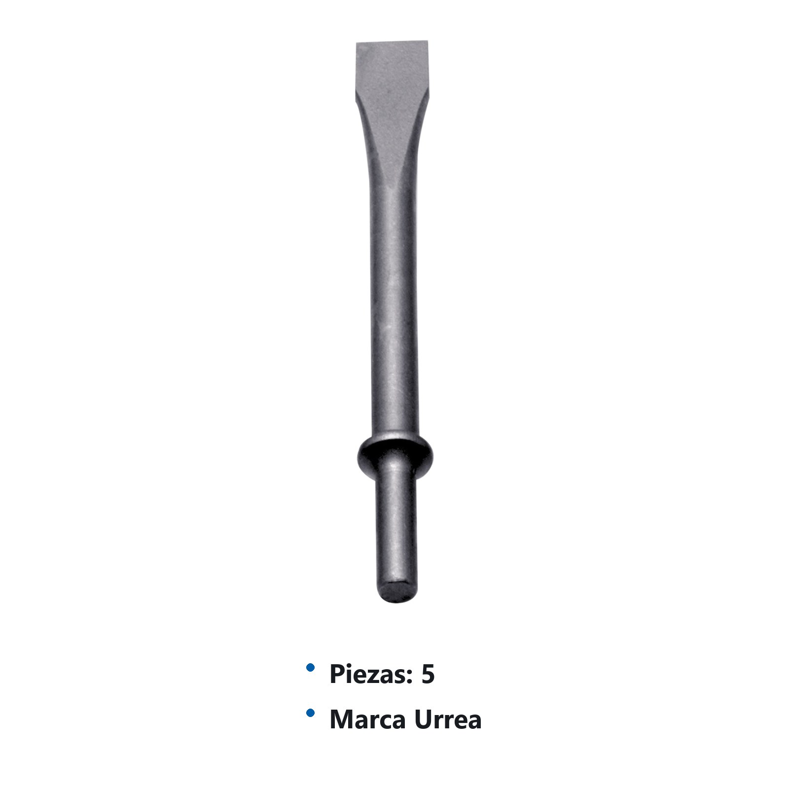 Juego de cinceles para martillo neumático, 5 piezas Urrea - Imagen 3