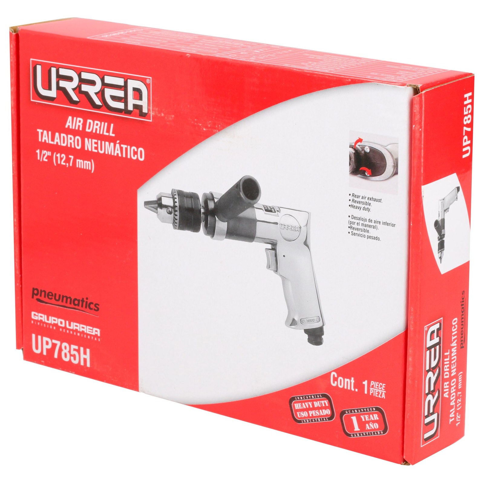 Taladro neumático 1/2" 500 RPM no reversible Urrea - Imagen 4