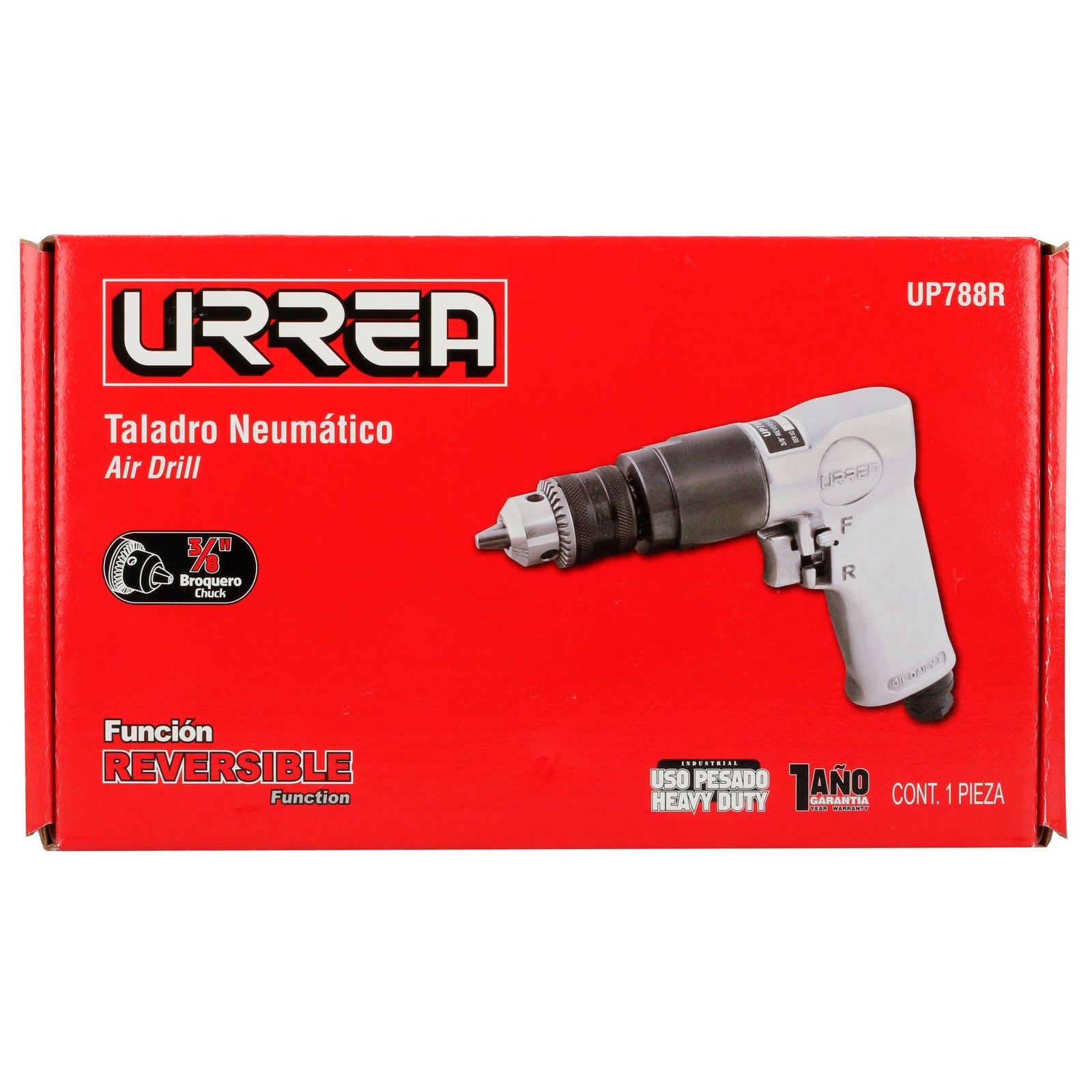 Taladro neumático 3/8" 1,800 RPM reversible Urrea - Imagen 4