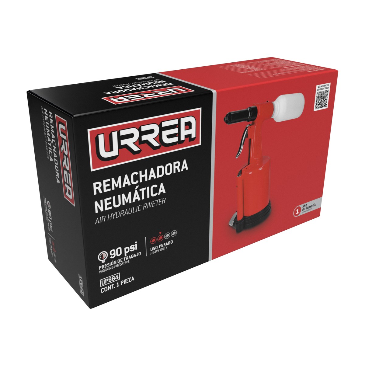 Remachadora neumática para boquillas 3/32" a 1/4" Urrea - Imagen 3