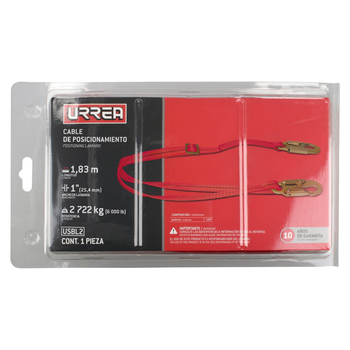 Bandola de posicionamiento ajustable, reforzada Urrea - Imagen 2
