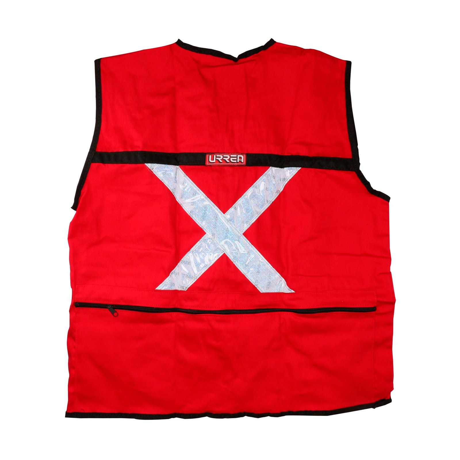 Chaleco de seguridad tipo supervisor cerrado con reflejante rojo EG Urrea - Imagen 4