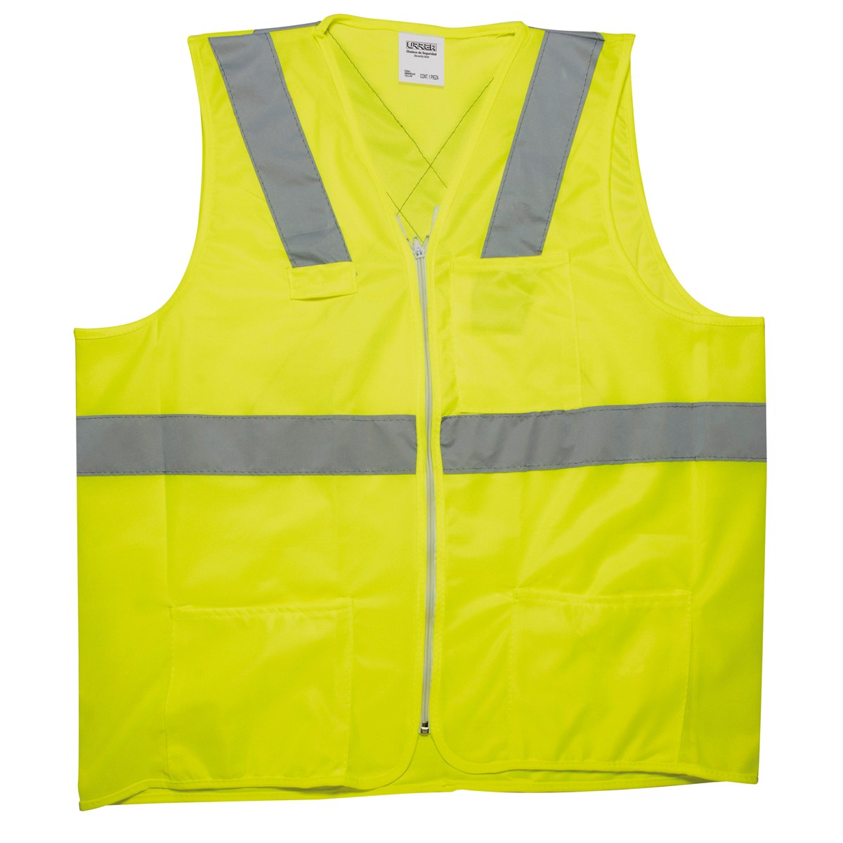 Chaleco de seguridad cerrado de alta visibilidad amarillo EEG Urrea