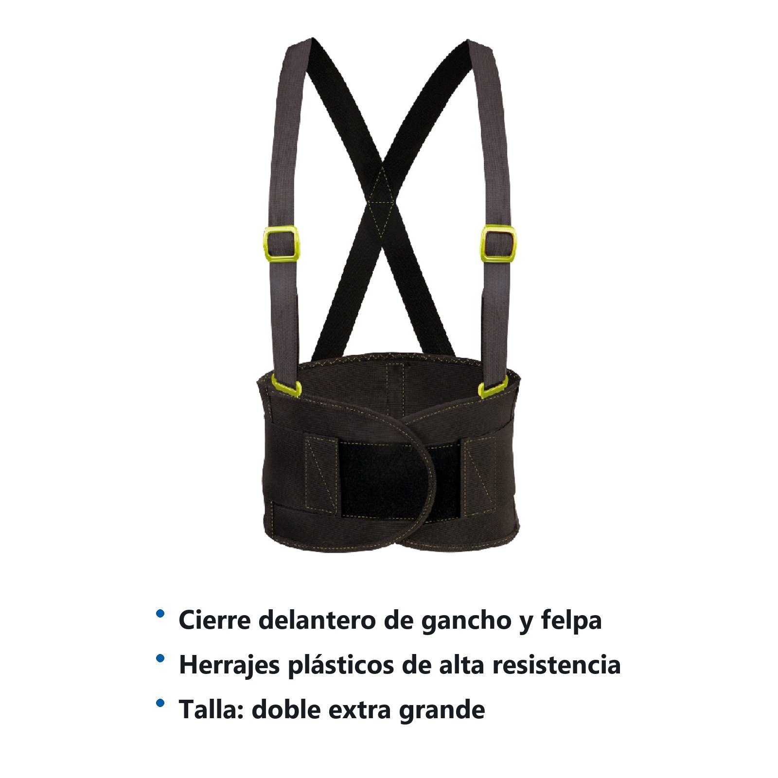 Faja elástica reforzada con hebillas de alta visibilidad EEG Urrea - Imagen 2