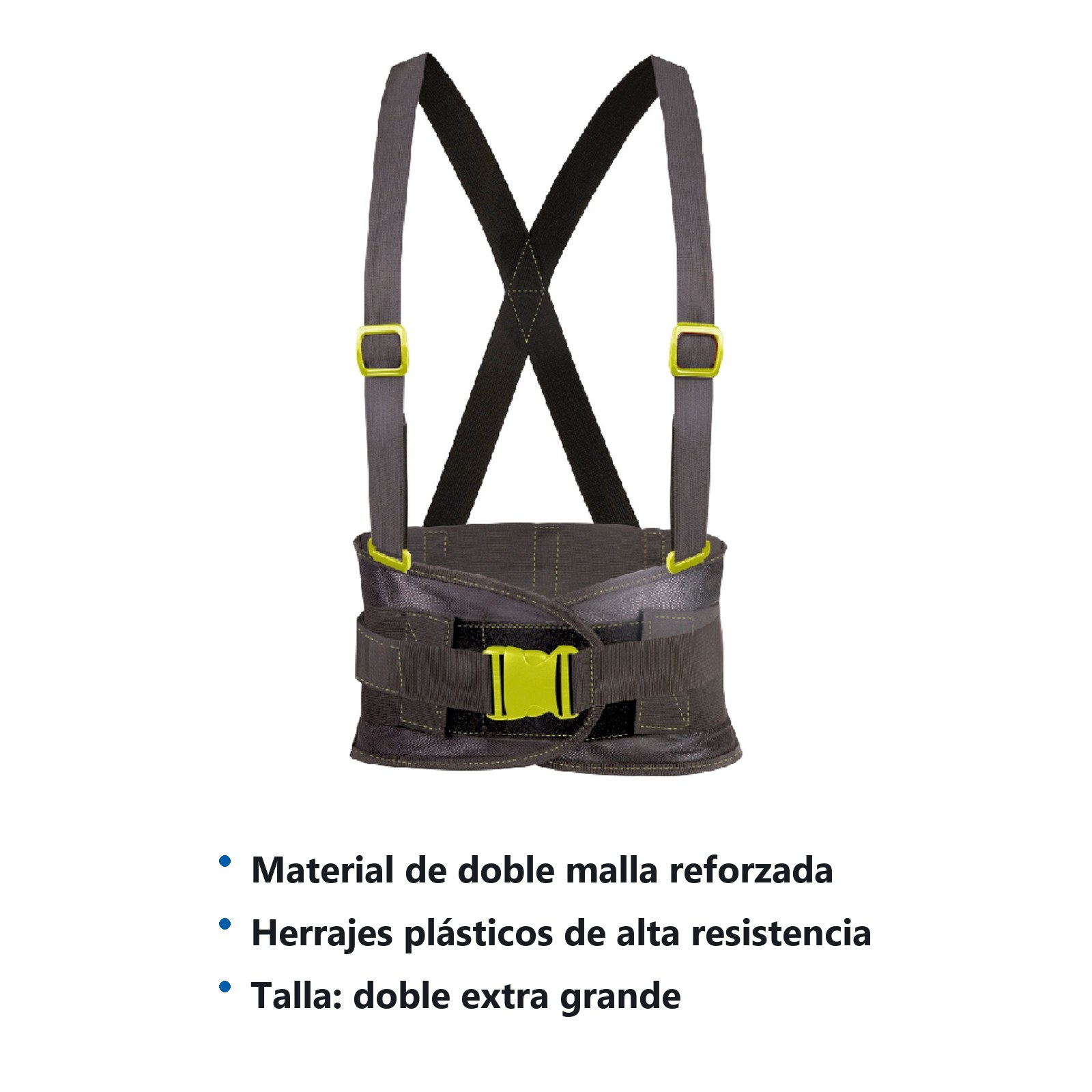 Faja con doble malla reforzada con hebillas de alta visibilidad EEG Urrea - Imagen 2
