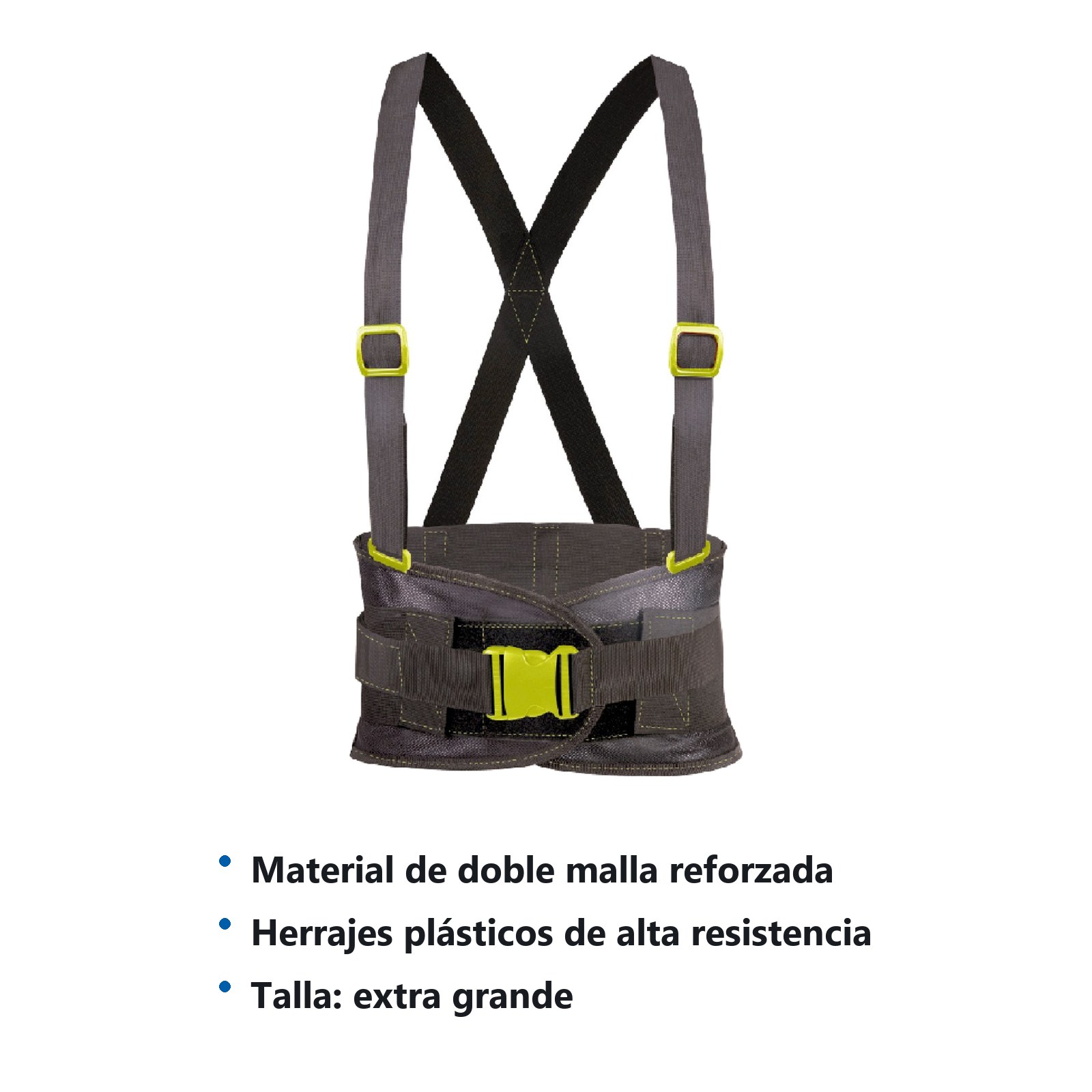 Faja con doble malla reforzada con hebillas de alta visibilidad EG Urrea - Imagen 2