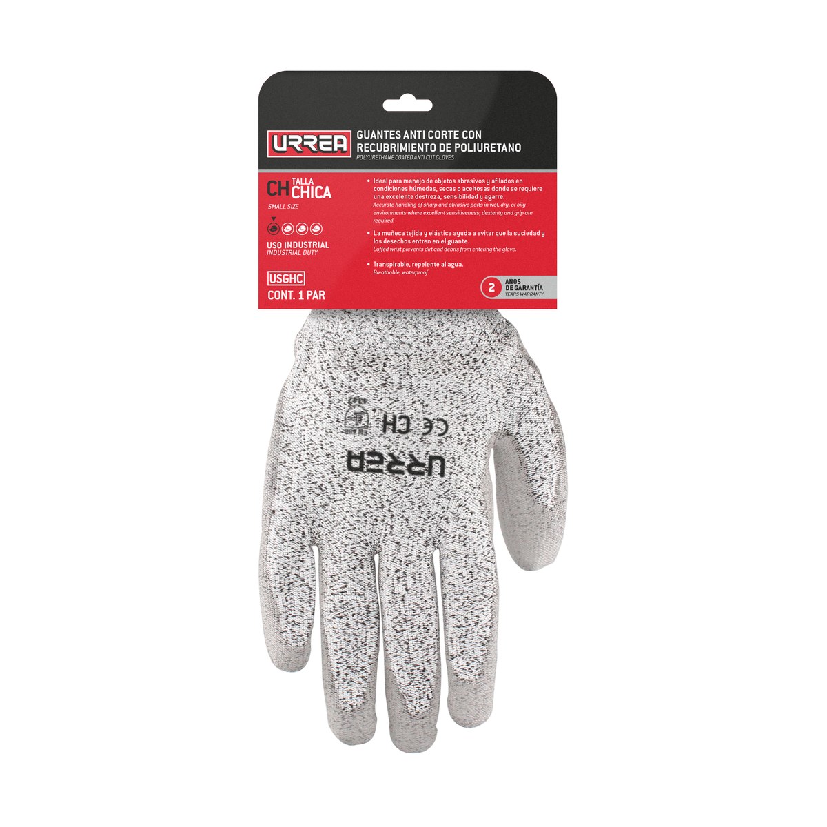 Guantes anti-corte con recubrimiento de poliuretano CH Urrea - Imagen 2