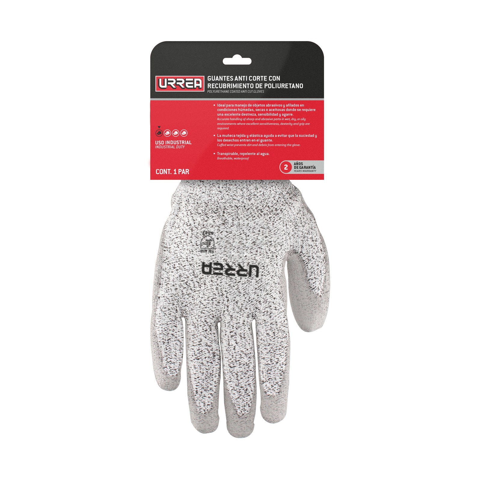 Guantes anti-corte con recubrimiento de poliuretano EG Urrea - Imagen 2