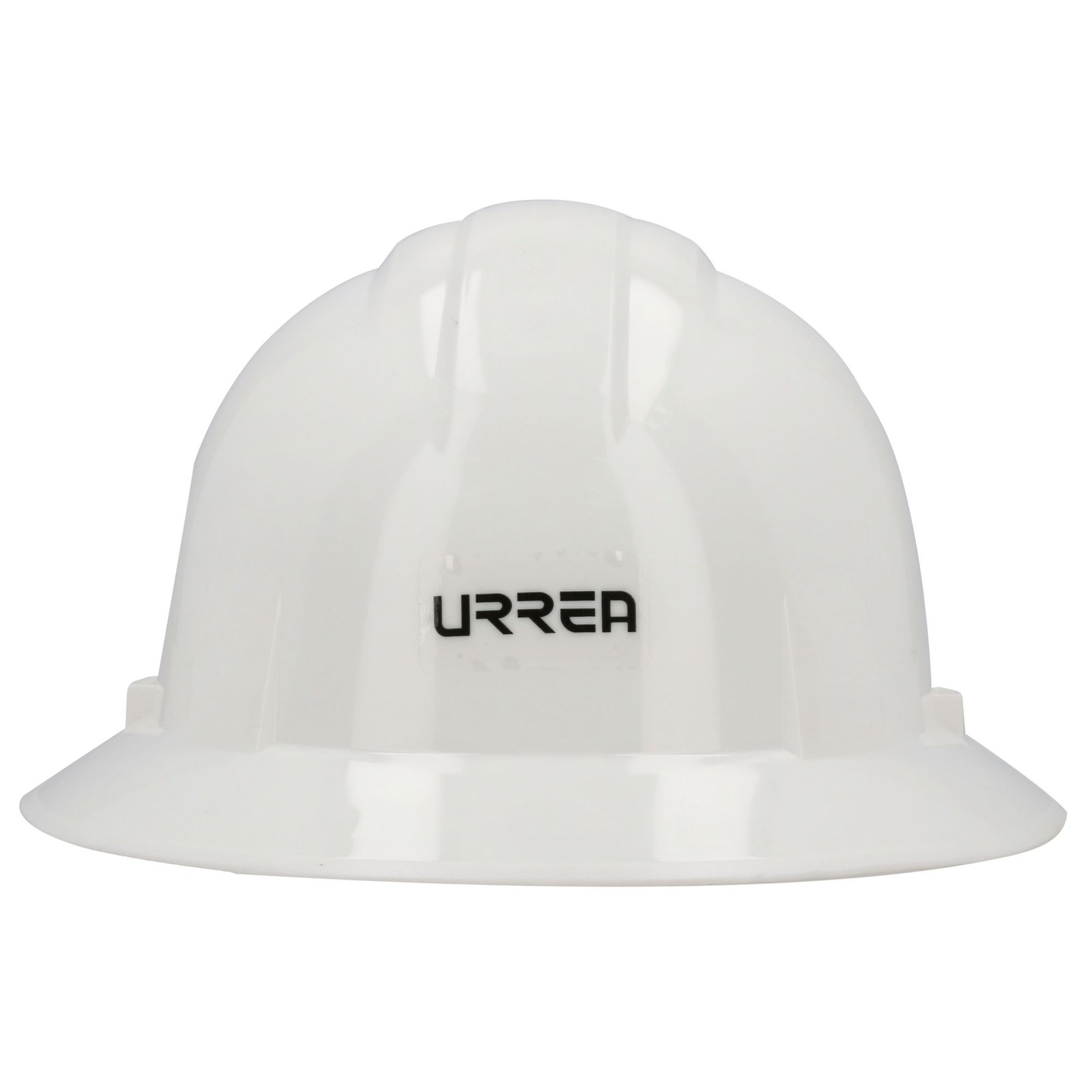 Casco de seguridad con ajuste de matraca ala completa de 4 puntos, color blanco Urrea - Imagen 3