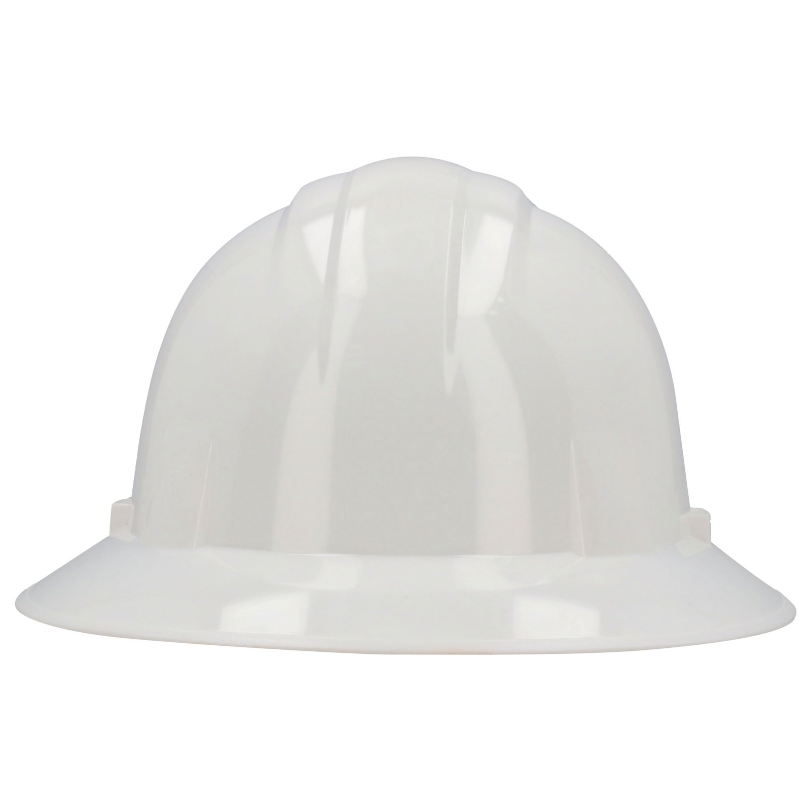 Casco de seguridad con ajuste de matraca ala completa de 4 puntos, color blanco Urrea - Imagen 4