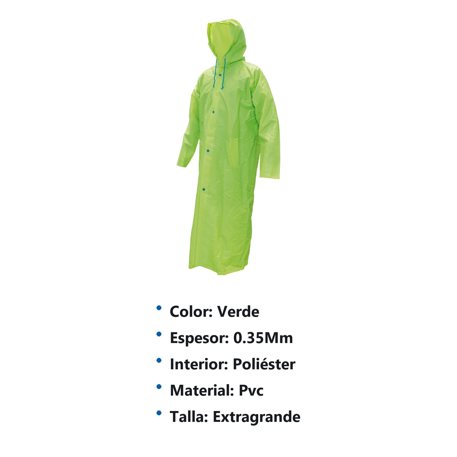 Gabardina impermeable de alta visibilidad EG Urrea - Imagen 2