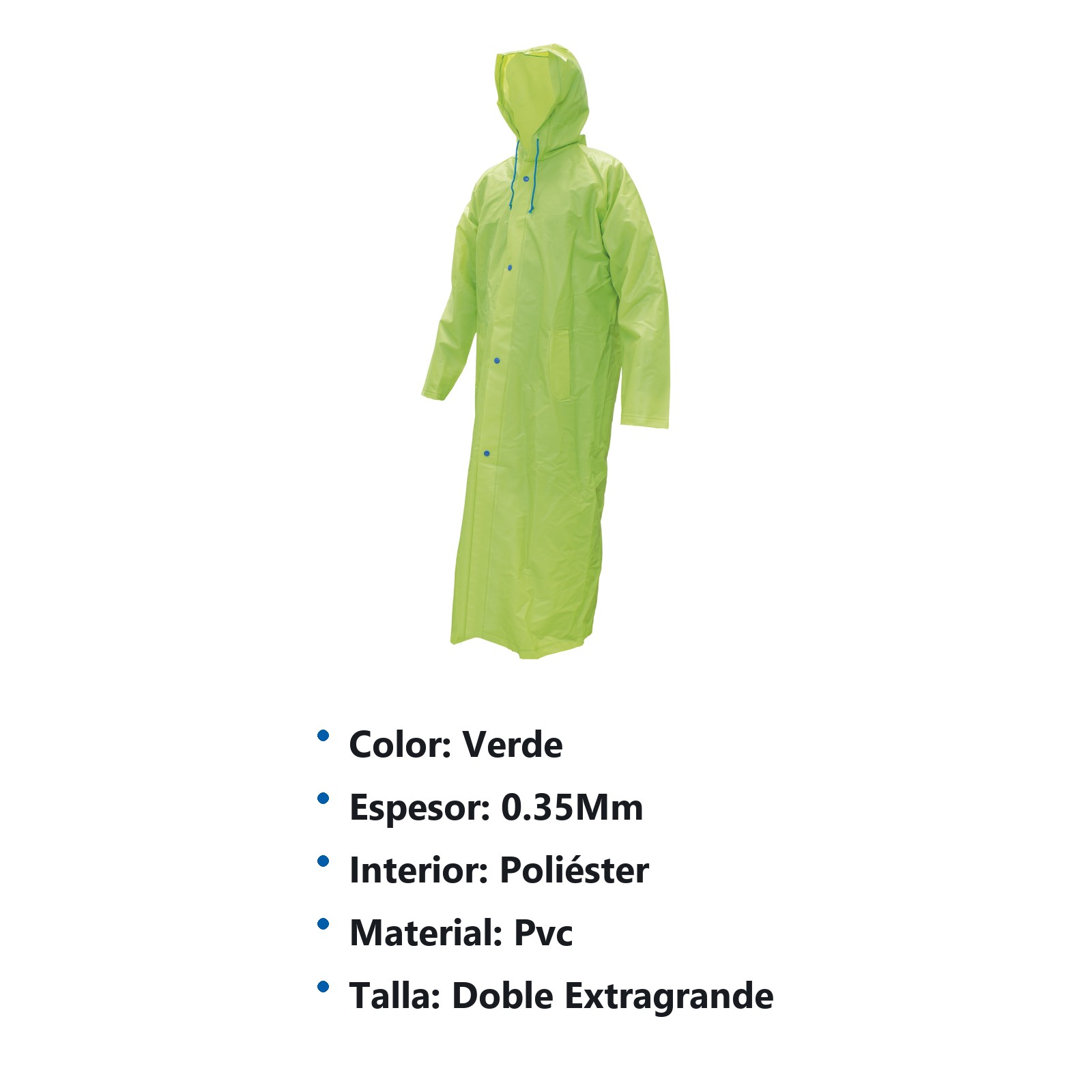 Gabardina impermeable de alta visibilidad EEG Urrea - Imagen 2
