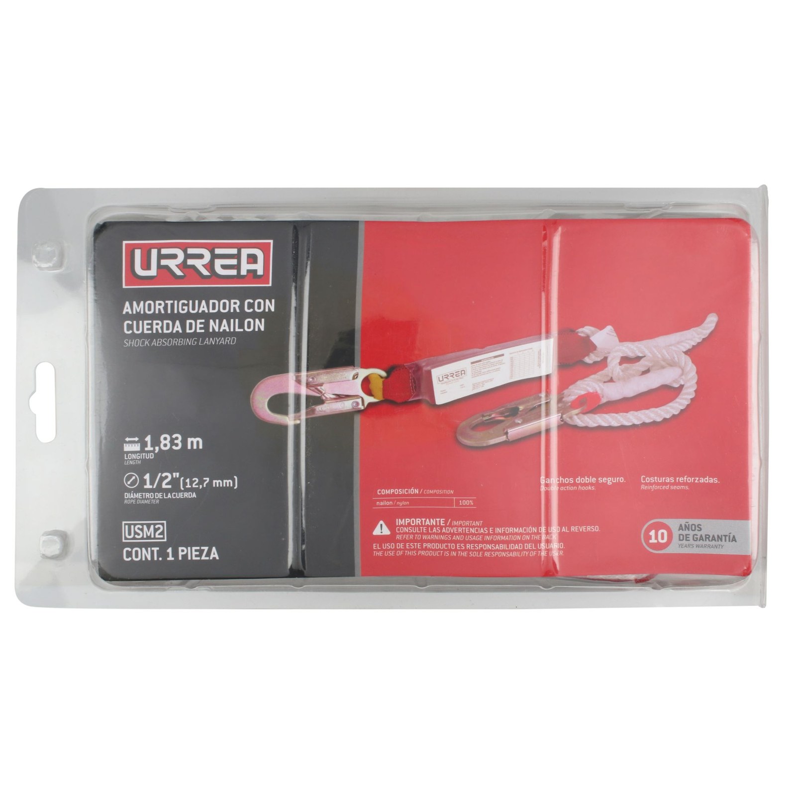 Amortiguador de impacto con cuerda de nailon Urrea - Imagen 3