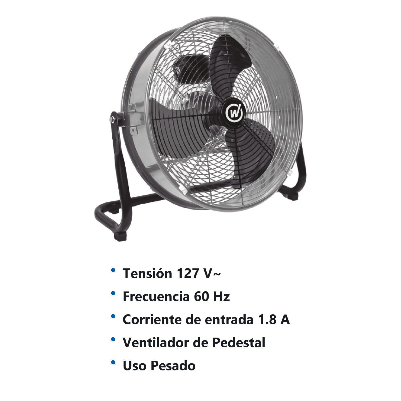 VENTILADOR DE TAMBOR 20" 127V 1/4HP (186.4 W) - Imagen 2