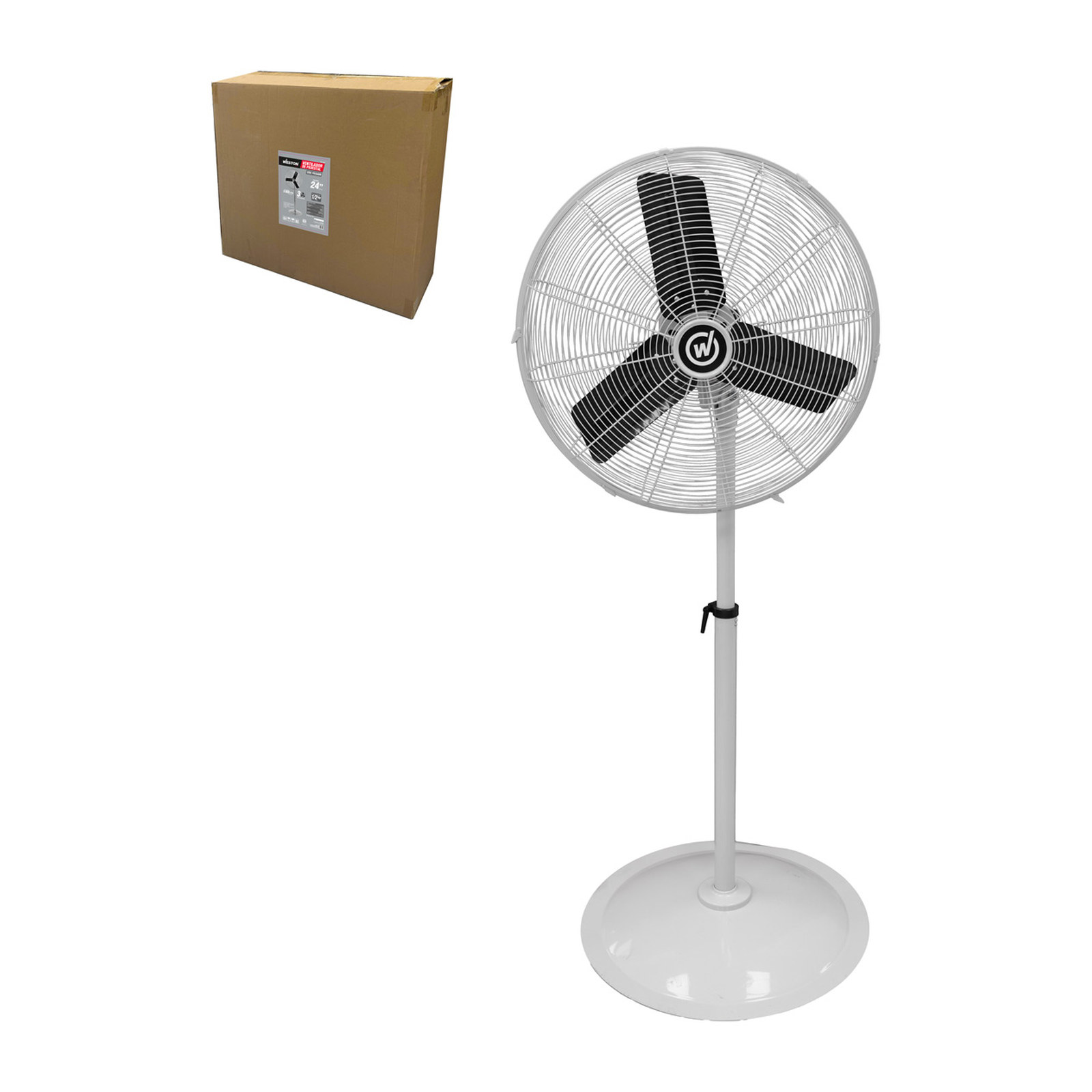 Ventilador de Pedestal Industrial 24" 127V 1/2HP Weston