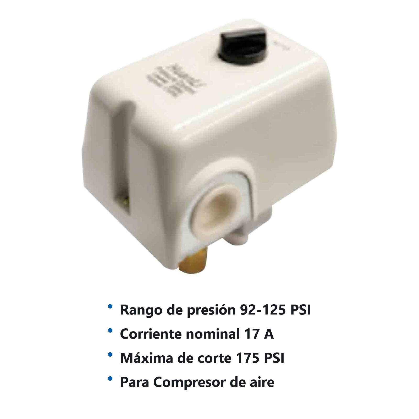 INTERRUPTOR DE PRESION 95/125 PSI                 CON SWITCH - Imagen 2