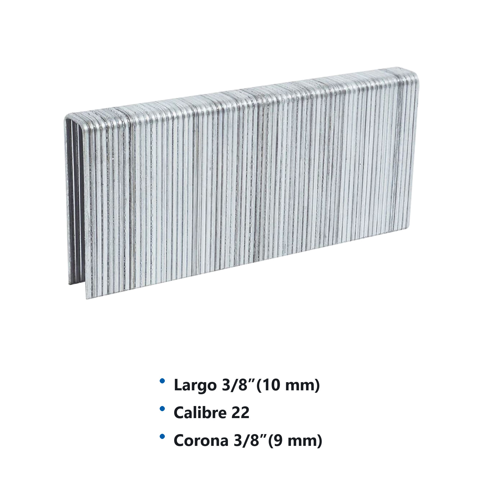 GRAPAS PARA ENGRAPADORA W-60005 10MM (Precio x Caja con 5000 grapas c/u) - Imagen 2