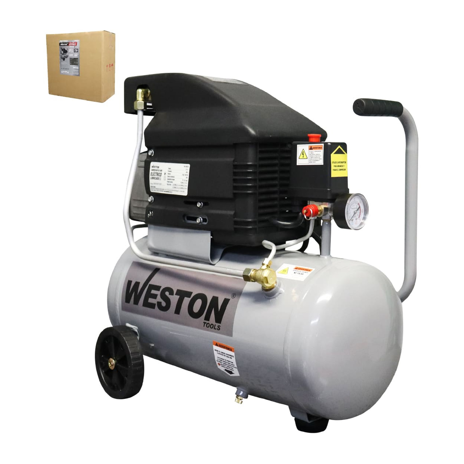 Compresor de Aire Directo Lubricado WESTON 2 HP 24 L 127V