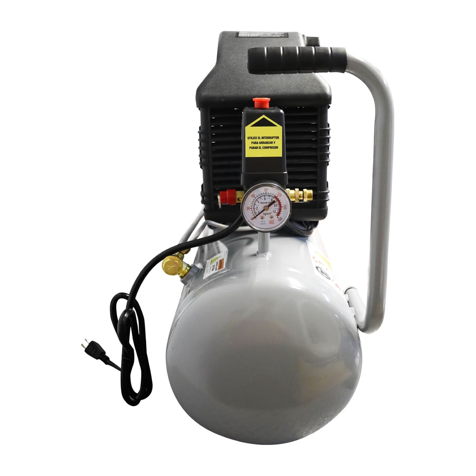 COMPRESOR D/AIRE DIRECTO LUBRICADO MOTOR 2HP CAP. 24 L 127V - Imagen 3