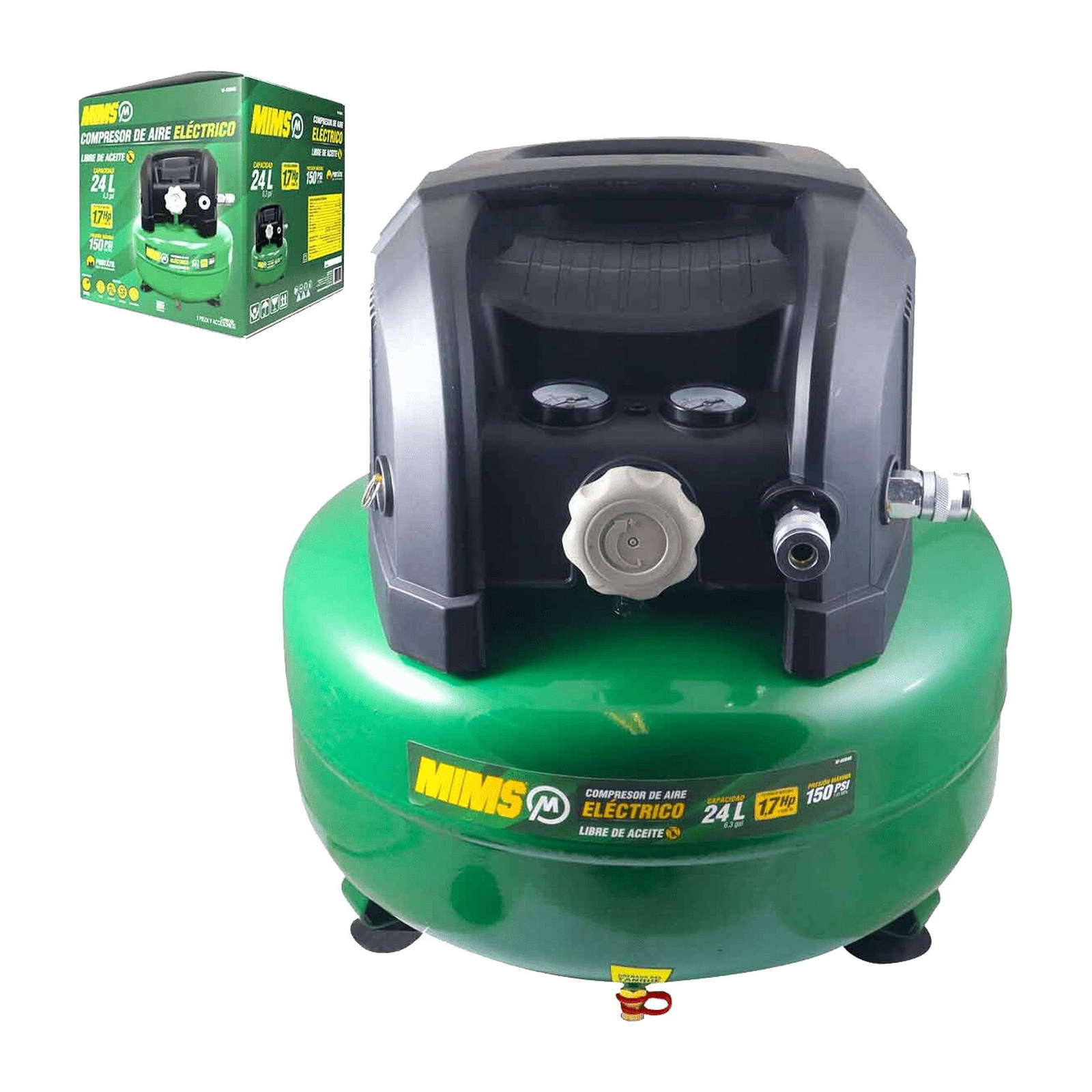 Compresor de Aire Libre de Aceite 24 L MIMS 110 V