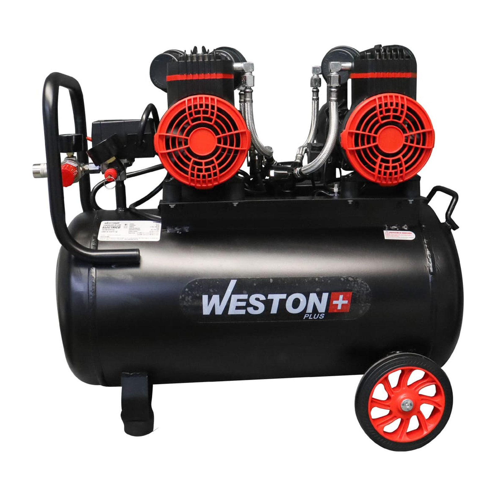 COMPRESOR DE AIRE LIBRE DE ACEITE 40L WPLUS 127V - Imagen 3