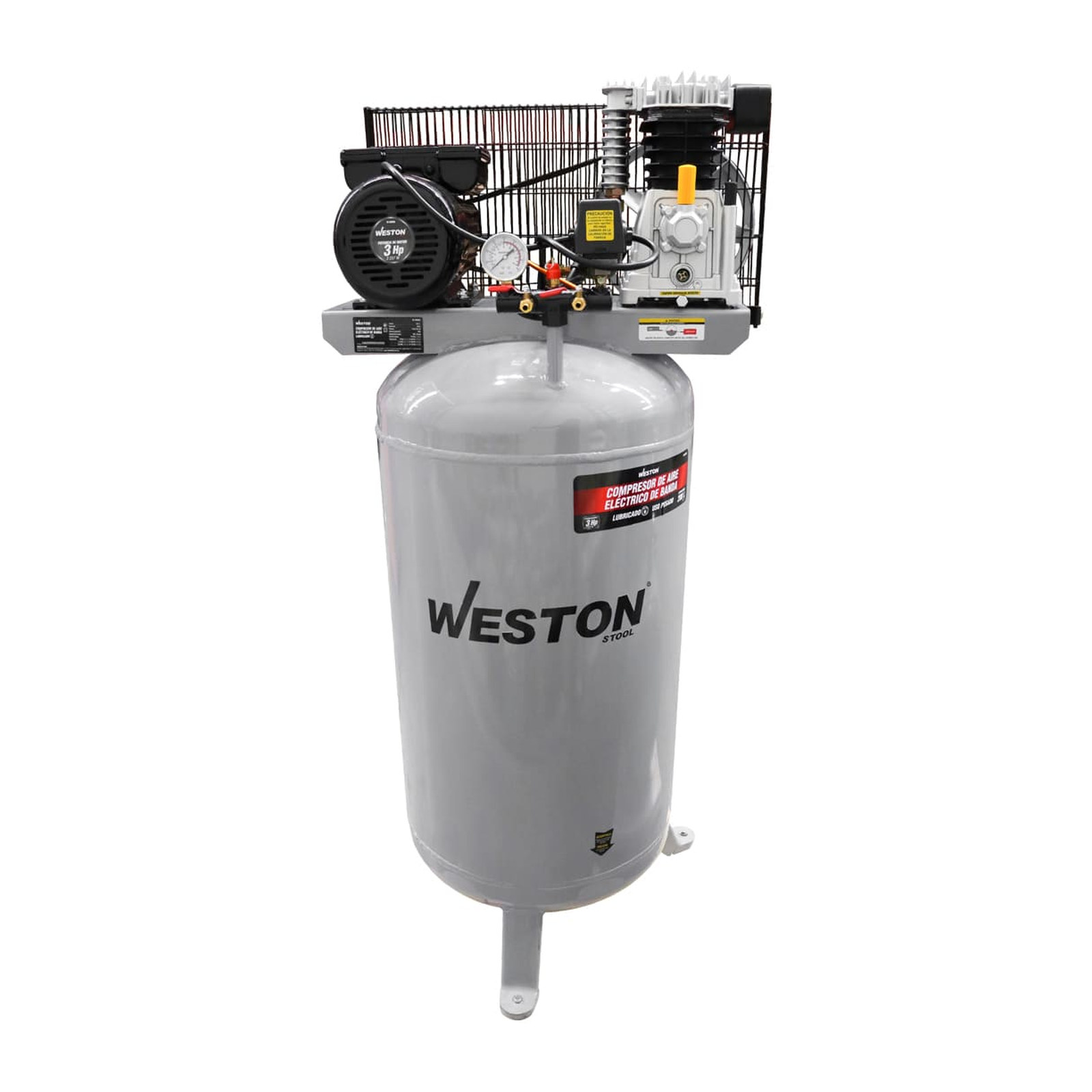 Compresor de Aire Vertical de Banda Weston 3 HP 200 L 127V