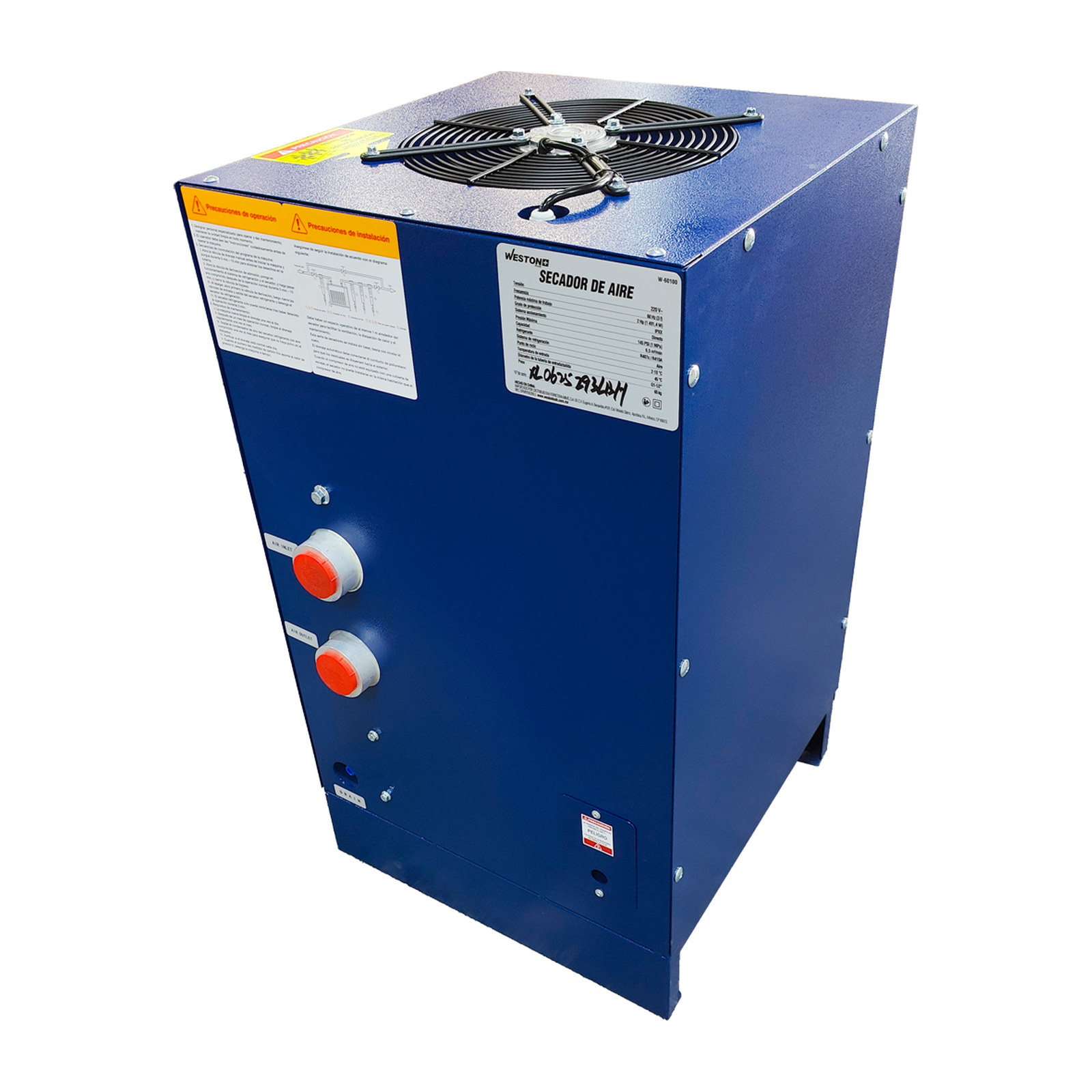 SECADOR DE AIRE 220V 60HZ 1PH 4-10BAR 6.5 m³/min - Imagen 2