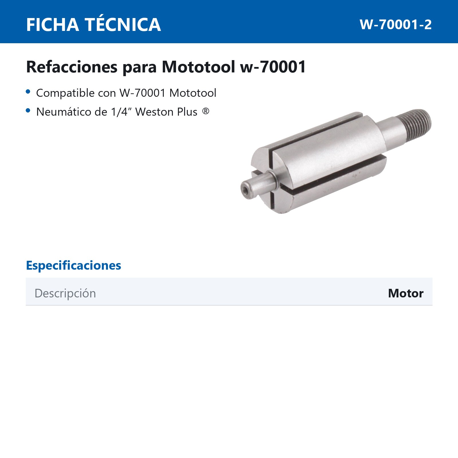 REPUESTO WP MT MOTOR - Imagen 2