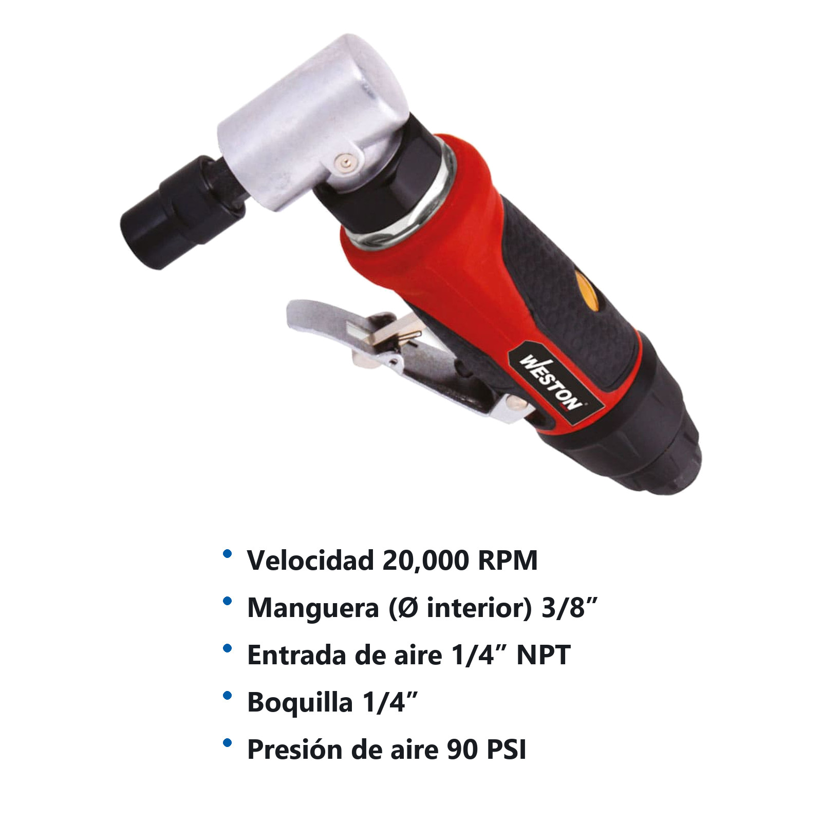 MOTOTOOL NEUMATICO ANGULAR 1/4" - Imagen 2