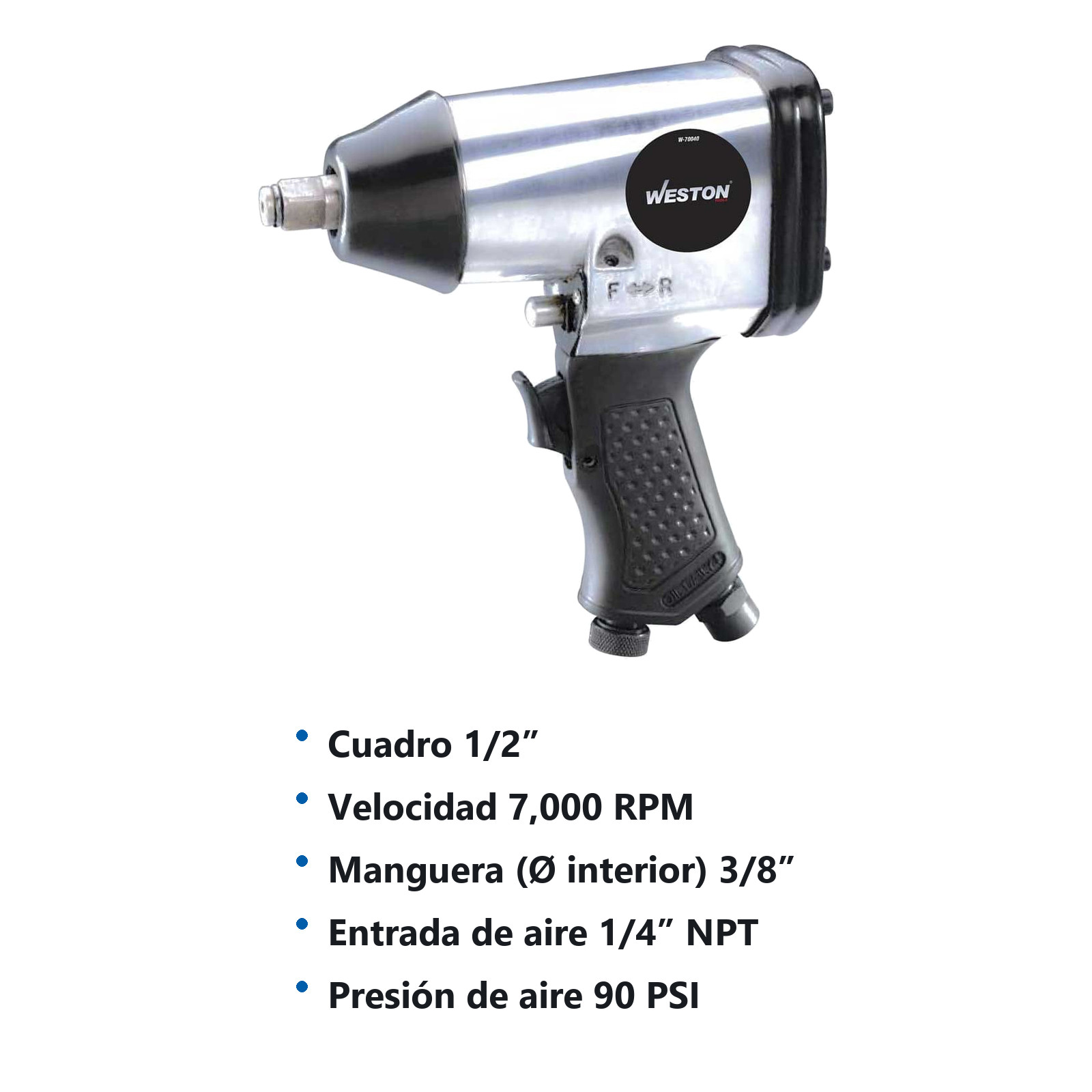 LLAVE DE IMPACTO NEUMATICA 1/2" - Imagen 3
