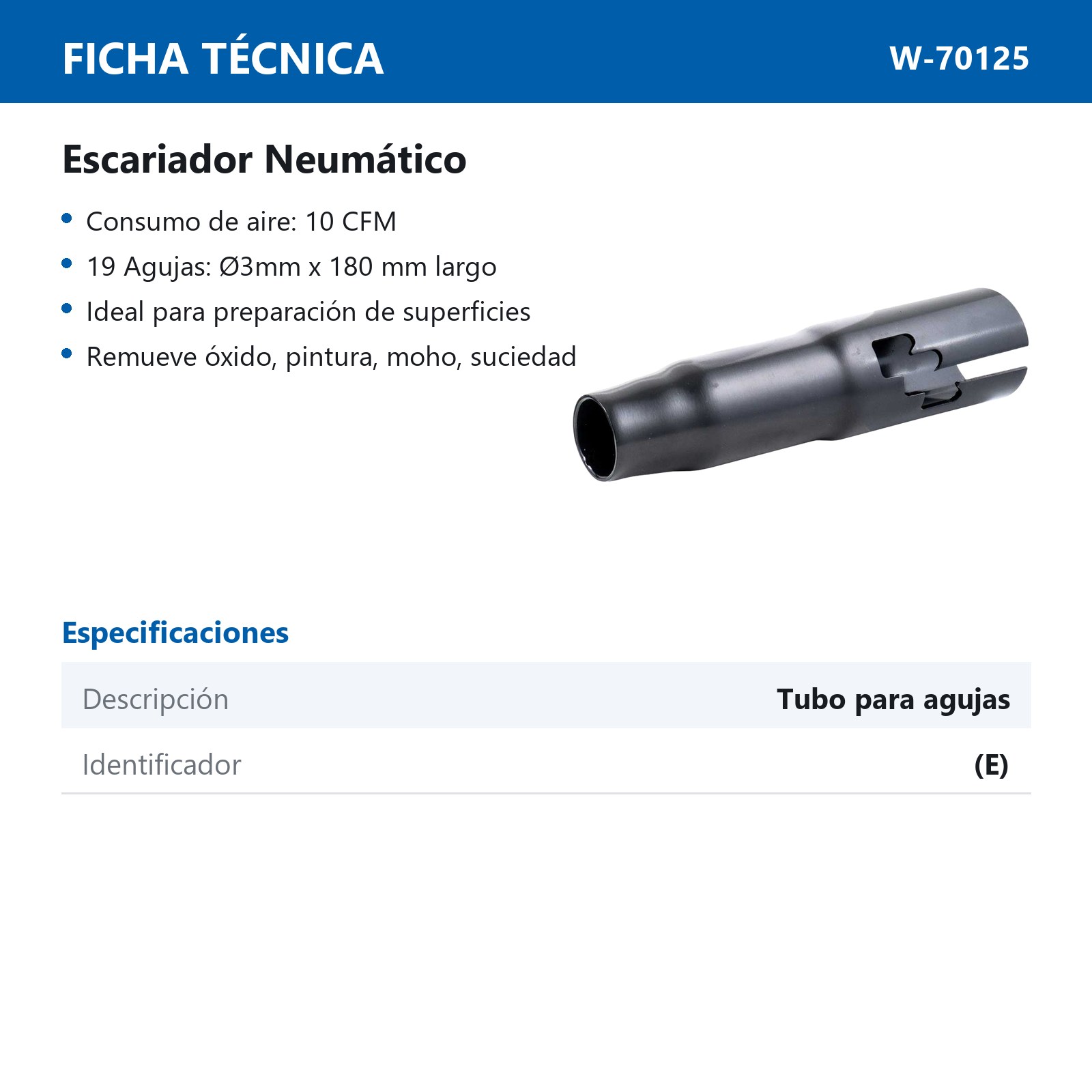 TUBO PARA AGUJAS W-70100 - Imagen 2