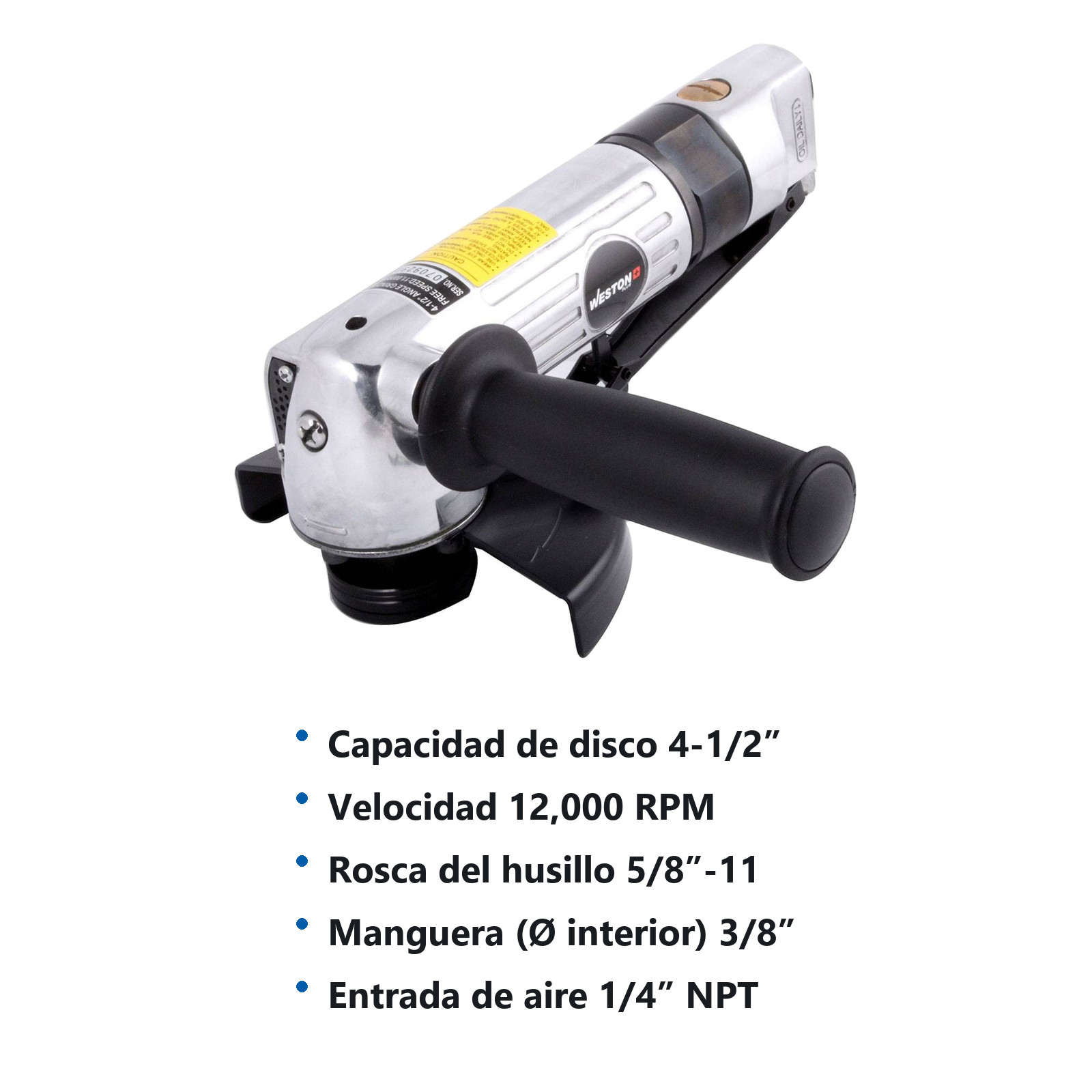 ESMERILADORA NEUMATICA 4.5" (5/8"-11) - Imagen 2