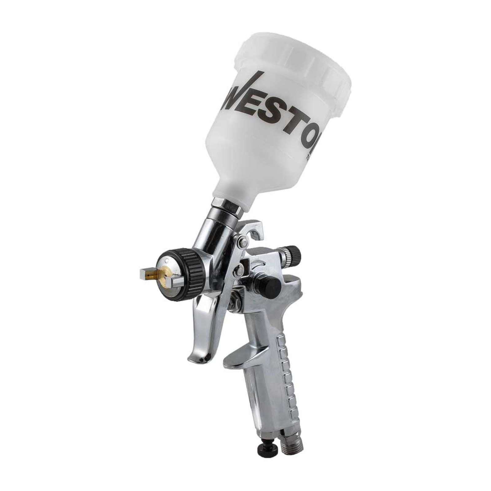 Pistola para Retoque de Gravedad con Vaso Plástico 125 ml 50 PSI WESTON