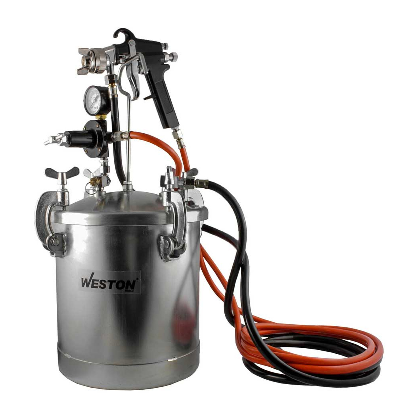 Equipo para Pintar de Aplicación Industrial 10 L 70 PSI con Manguera de 3 m Weston