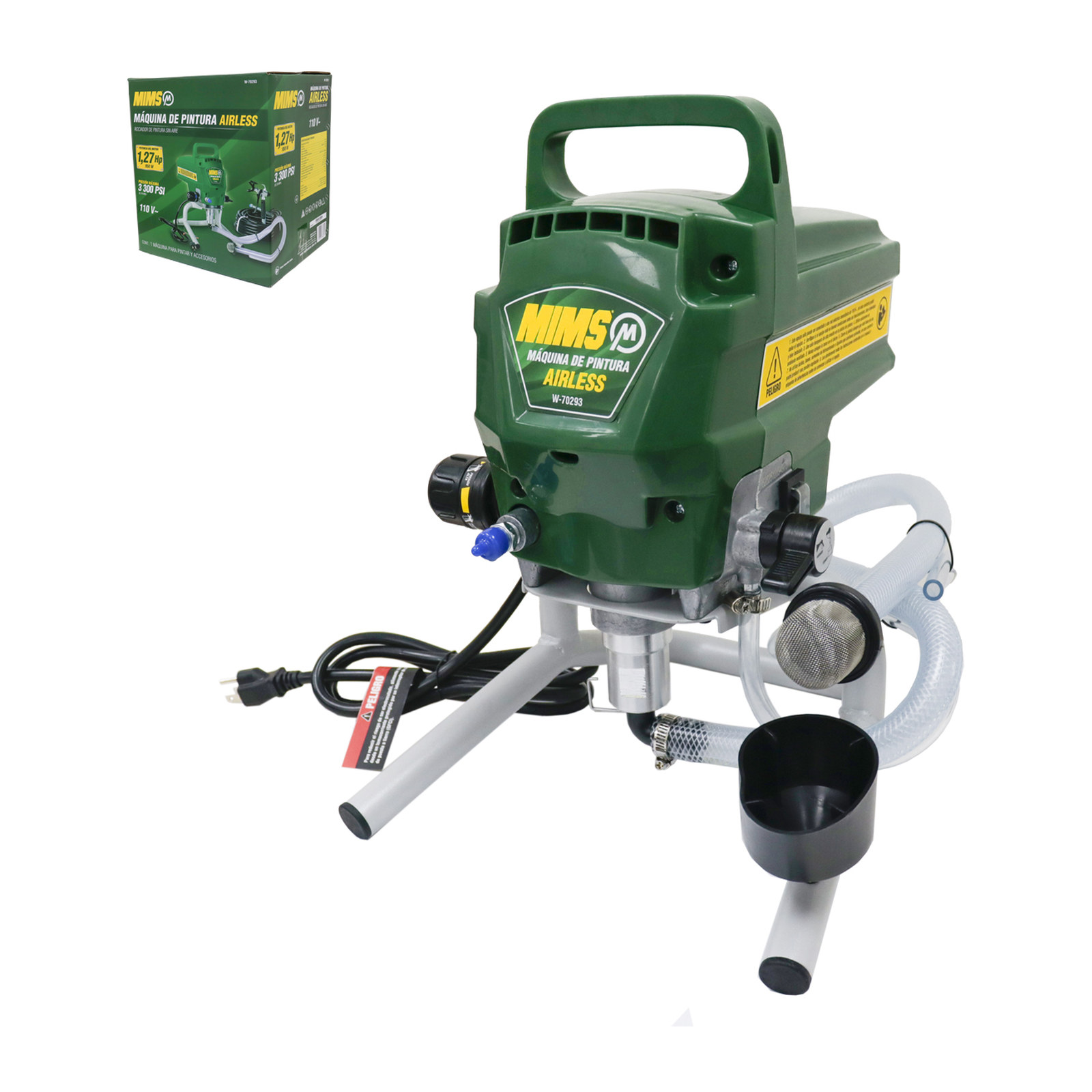 MAQUINA DE PINTURA AIRLESS MIMS 950W MAX PSI 3300 110V