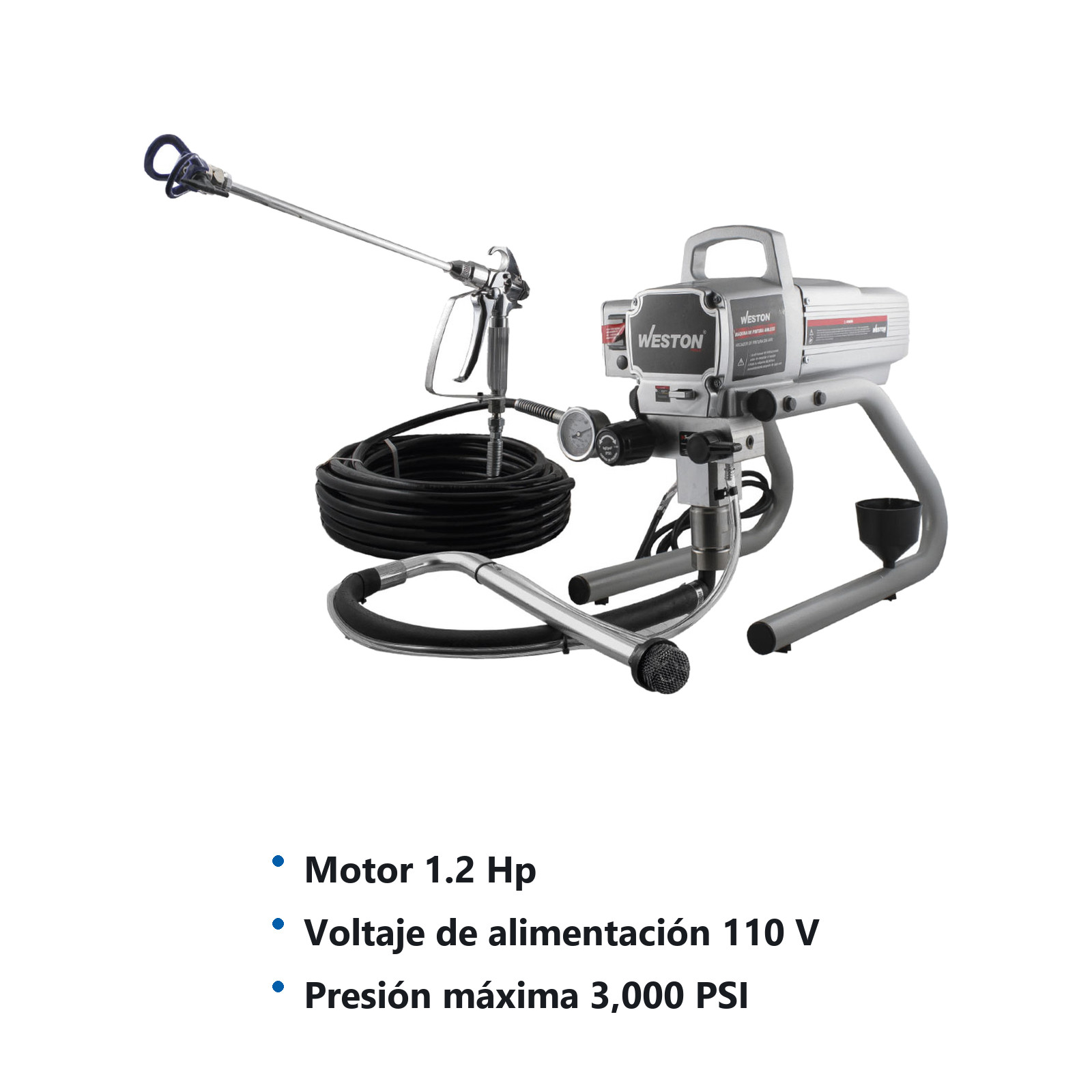 MAQUINA DE PINTURA AIRLESS 900W MAX PSI 3000 110V - Imagen 2