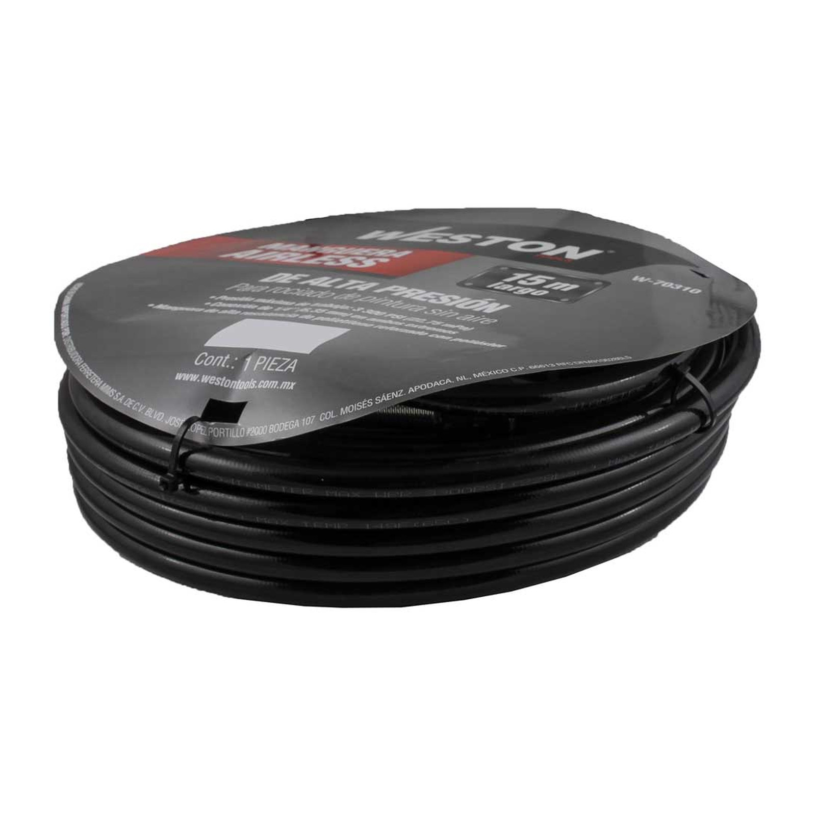 MANGUERA AIRLESS D/ALTA PRESION DE 15M ENTRADA 1/4'' - Imagen 3