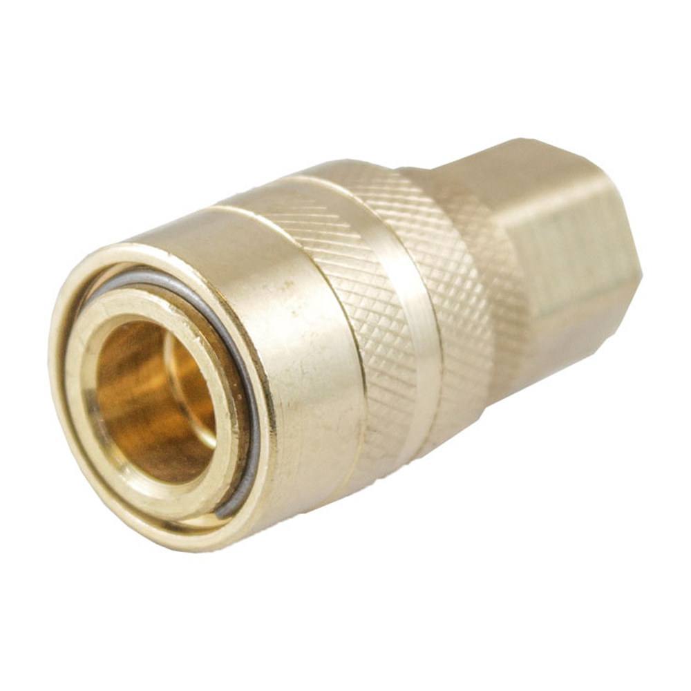 Cople Rápido Latonado Hembra 3/8" Weston